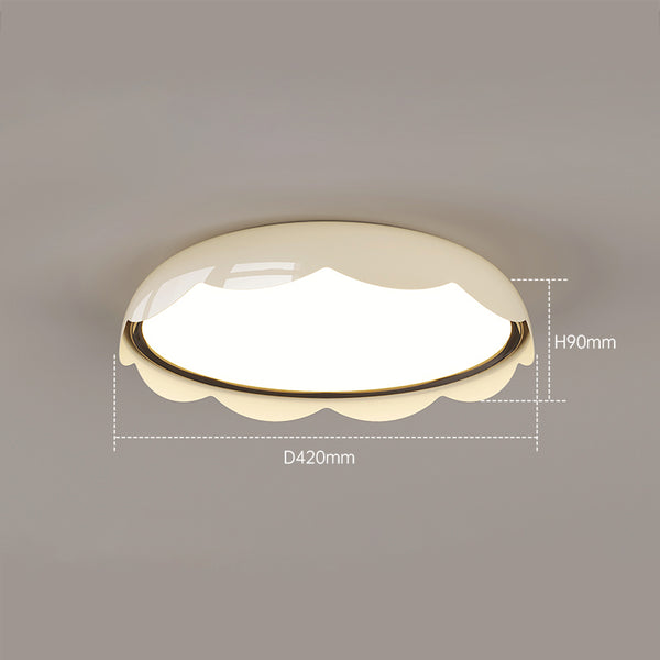 French cream style eggshell bedroom ceiling lamp