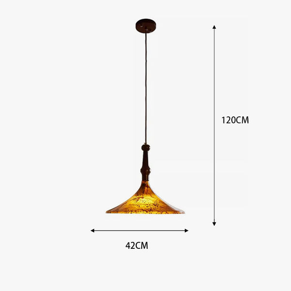Medieval style solid wood creative painted chandelier