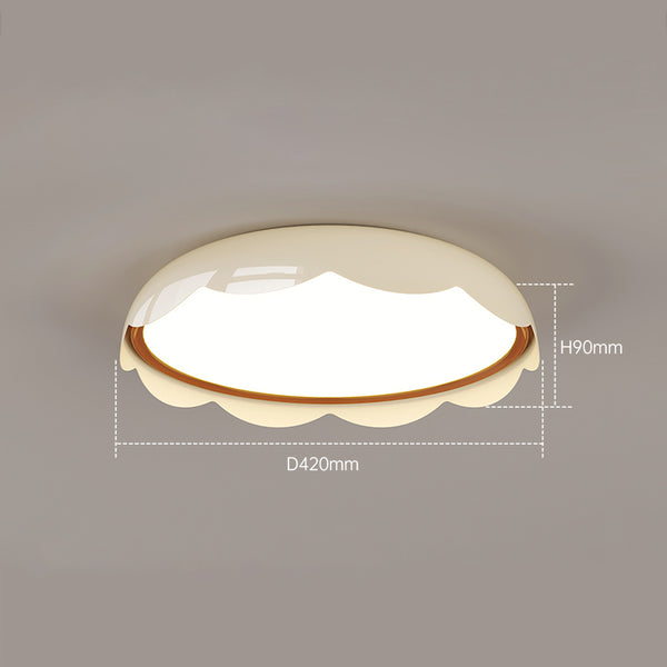 French cream style eggshell bedroom ceiling lamp