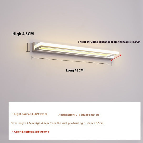Applique murale simple pour miroir de salle de bain