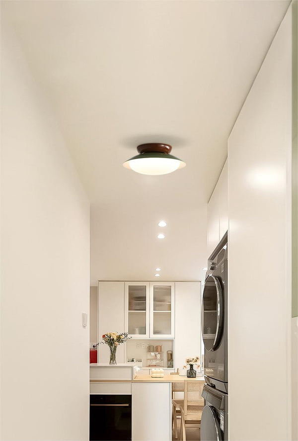 Japanese style bowl ceiling lamp