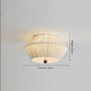 Japanese style wabi-sabi style hemp rope woven bedroom ceiling lamp