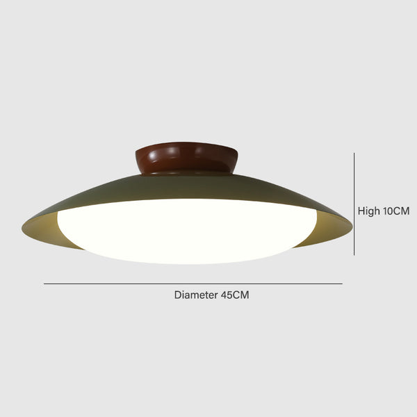Japanese style bowl ceiling lamp