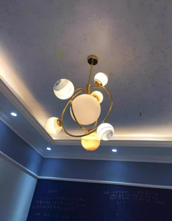 Lustre créatif nordique planète