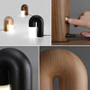 Lampe de table de chambre à coucher en bois massif