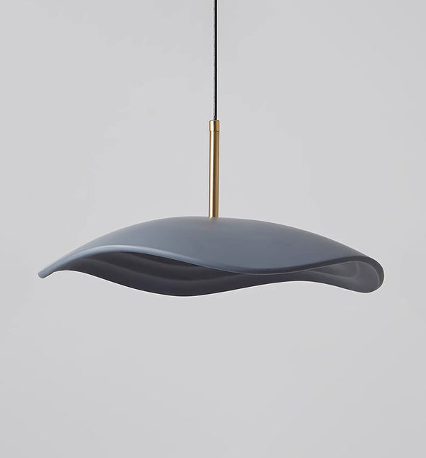 Lampe à suspension de salle à manger en forme de feuille de lotus de style Wabi-sabi