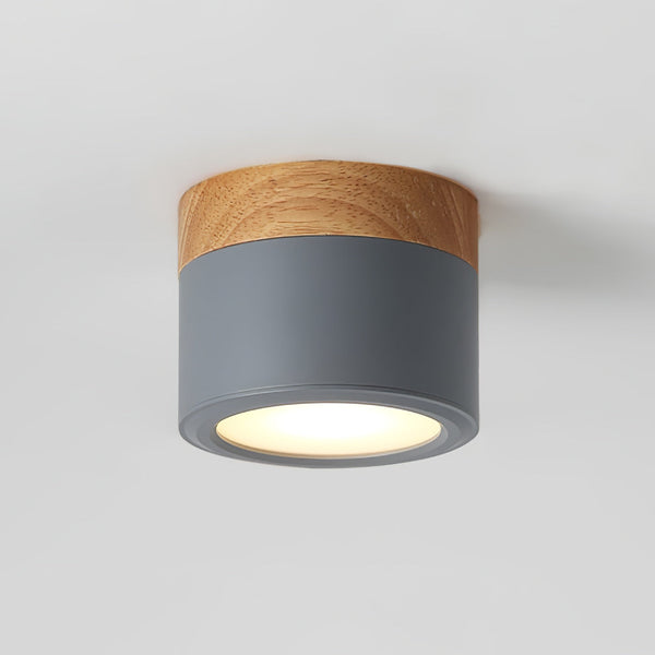 Plafonnier d'allée à LED en bois massif nordique