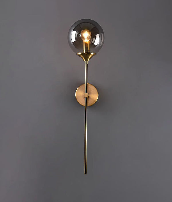 Nordic glass ball bedside corridor wall lamp