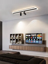 Modern simple long strip LED restaurant ceiling light
