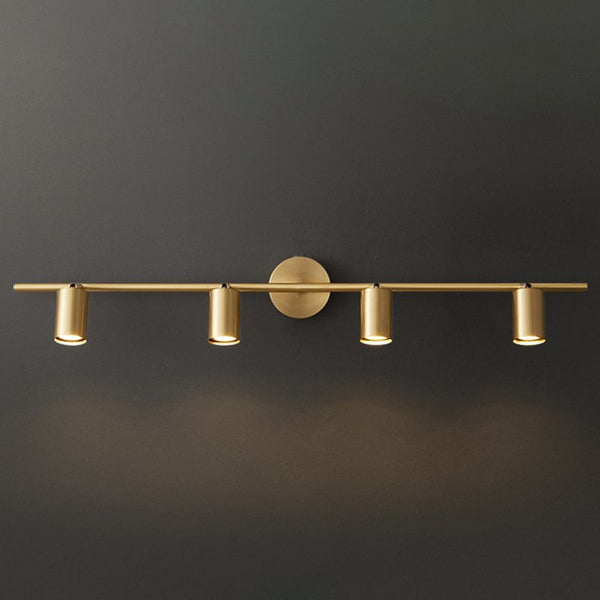 Applique murale de salle de bain à LED tout en cuivre