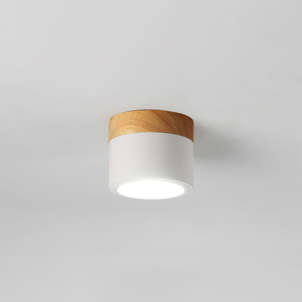 Plafonnier d'allée à LED en bois massif nordique