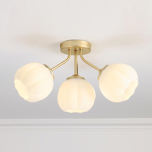 Nordic creative flower ceiling lamp