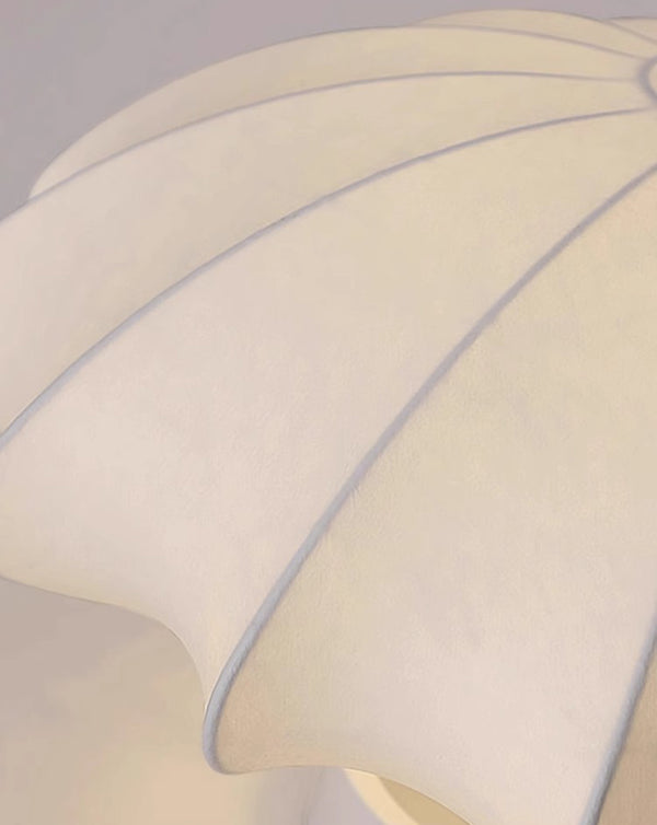 Cream silk bedroom ceiling lamp