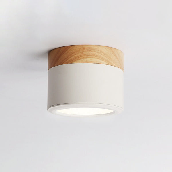 Plafonnier d'allée à LED en bois massif nordique