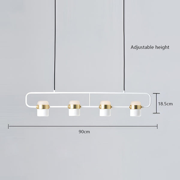 Suspension de salle à manger créative nordique à longue bande