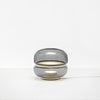 Round glass cloud stone bedside table lamp