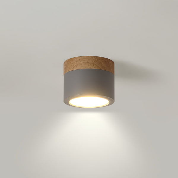 Plafonnier d'allée à LED en bois massif nordique