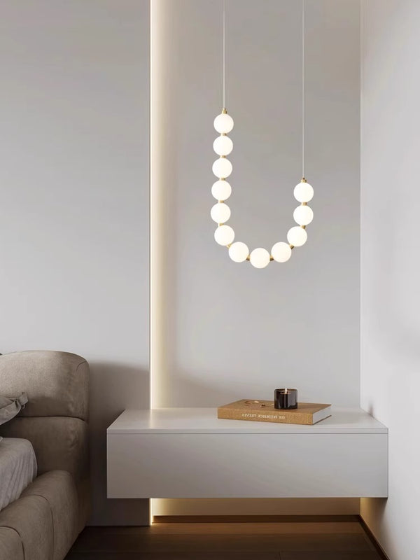 Cream style all-copper magic bean chandelier