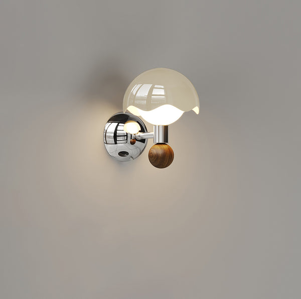 Cream style creative eggshell bedroom bedside wall lamp