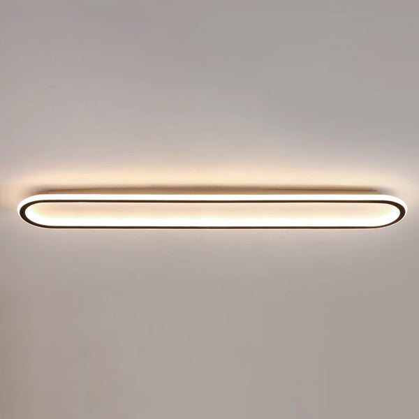 Elliptical strip LED corridor ceiling light