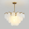 Lustre coquille crème français