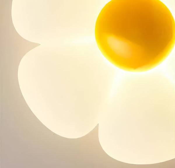 Cream style flower led bedroom ceiling lamp