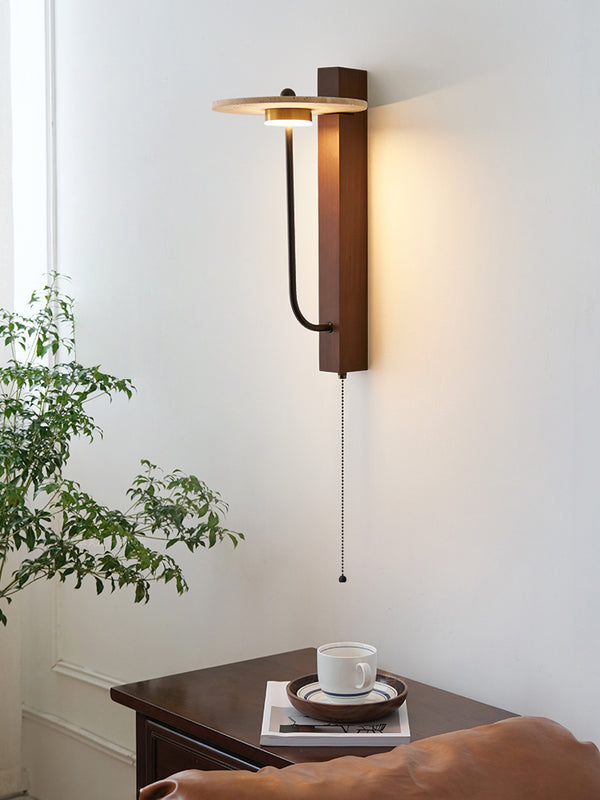 Japanese style retro bedside wall lamp