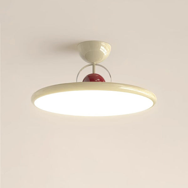 Cream style bedroom flying saucer ceiling lamp