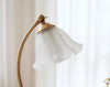French retro flower glass table lamp