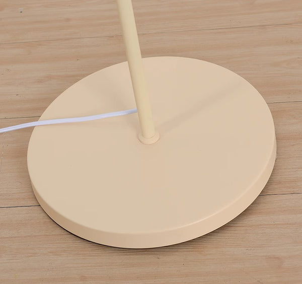 Vintage Cream Rattan weaving Floor Lamp