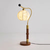 Lampe de table d'étude de chambre à coucher en tissu rétro français