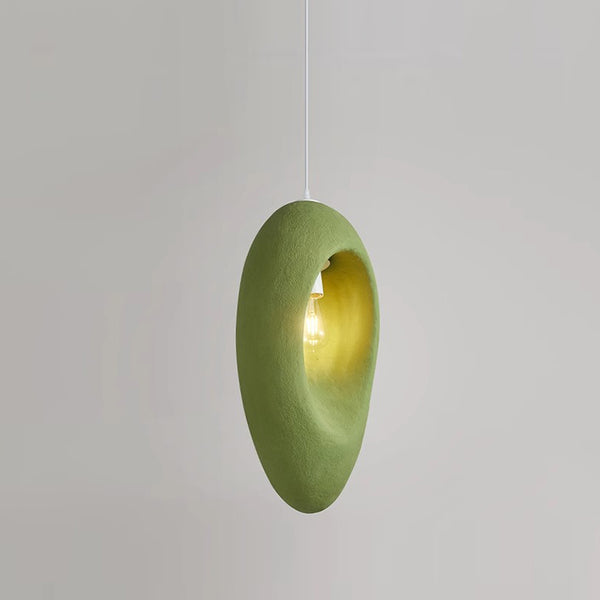 Wabi-sabi style green bedside small chandelier