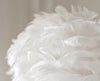 Lampe de chevet de chambre à coucher en plumes