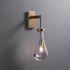 All-copper creative water drop bedroom bedside wall lamp