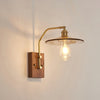 Vintage Brass Bedside Wall Lamp
