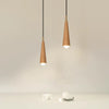 Lustre de chevet de chambre en bois massif tout en cuivre