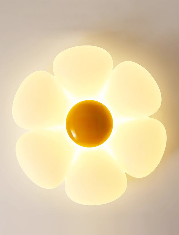 Cream style flower led bedroom ceiling lamp