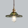 Lustre en verre vert frais