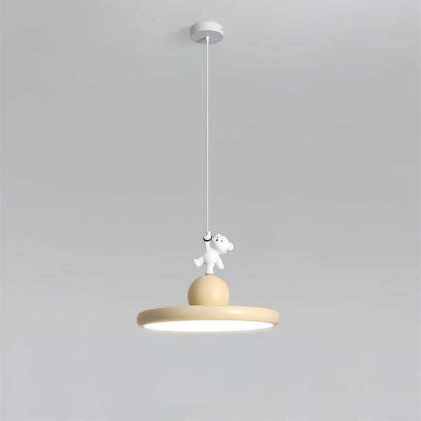 Cream style bear chandelier