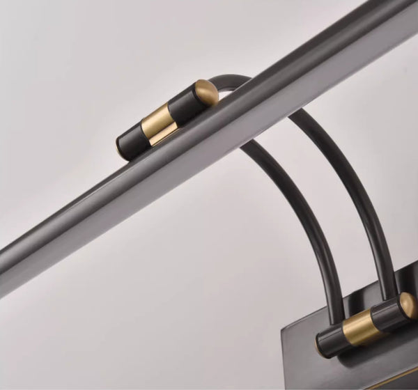 All-copper foldable LED mirror wall lamp