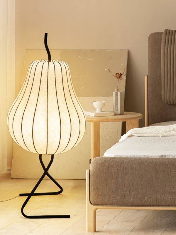 Cream style pear floor lamp