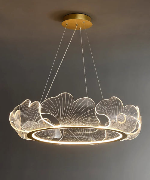 Creative Ginkgo Leaf Restaurant LED Chandelier