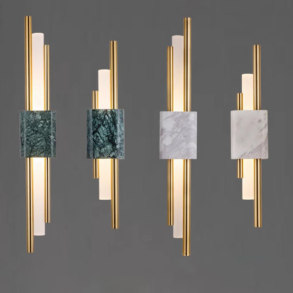 Marble bedroom bedside wall lamp