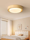 Medieval style wood grain glass bedroom ceiling lamp