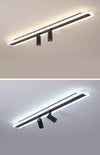 Modern simple long strip LED restaurant ceiling light