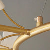 French creative ginkgo leaf living room chandelier