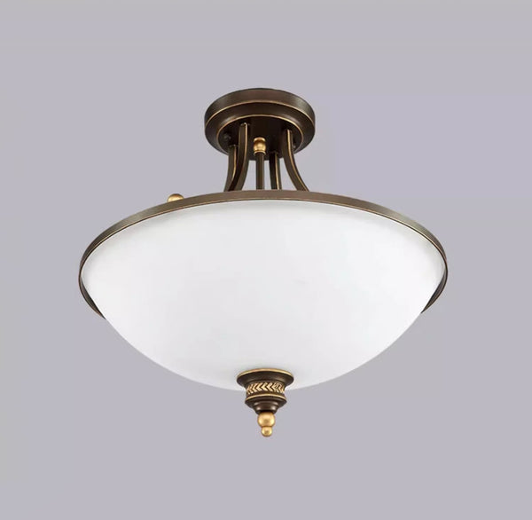 Simple retro American style iron bedroom ceiling lamp