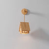 Nordic Japanese style solid wood bedroom bedside cabin wall lamp