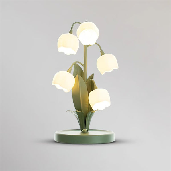 French flower table lamp