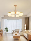 Rubber Wood Pumpkin Chandelier